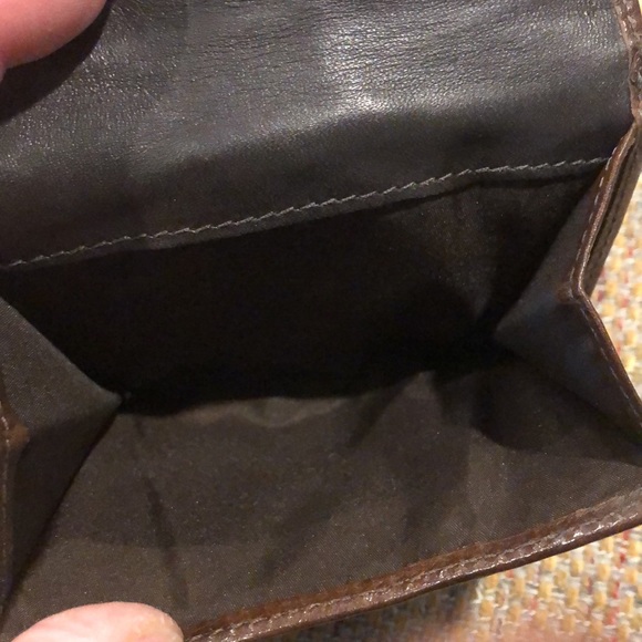 COACH Patchwork Bifold Brown Leather Madras Wallet with Coin Section - Picture 5 of 17